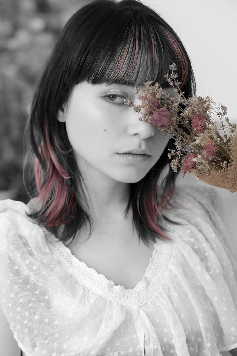 Priscilla IX-01-BK-CTDP Mecha Easy Inner Extension, Heat Resistant Black X Dark Plum image number 3