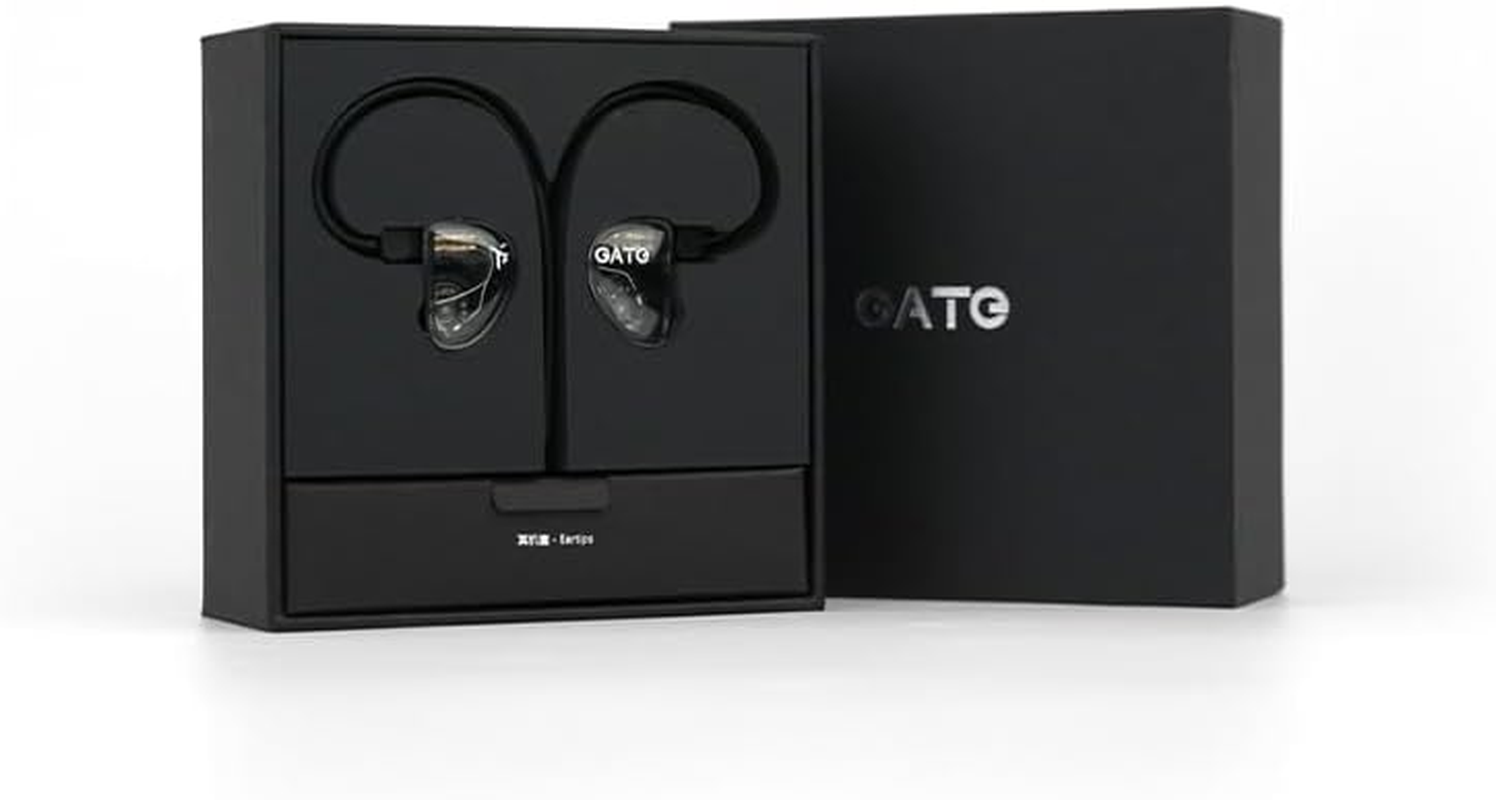TRUTHEAR GATE Cost-Effective Dynamic Driver In-Ear Headphone with 0.78 2Pin Cable (Black, No Mic)
