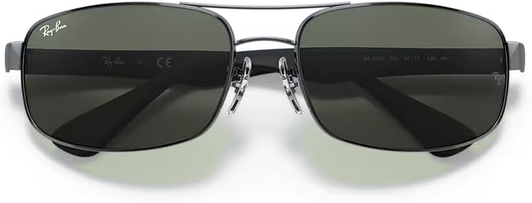 RAY-BAN Non Polarised Sunglasses, 0RB3445, Gunmetal & Green Classic G-15, 61Mm image number 4