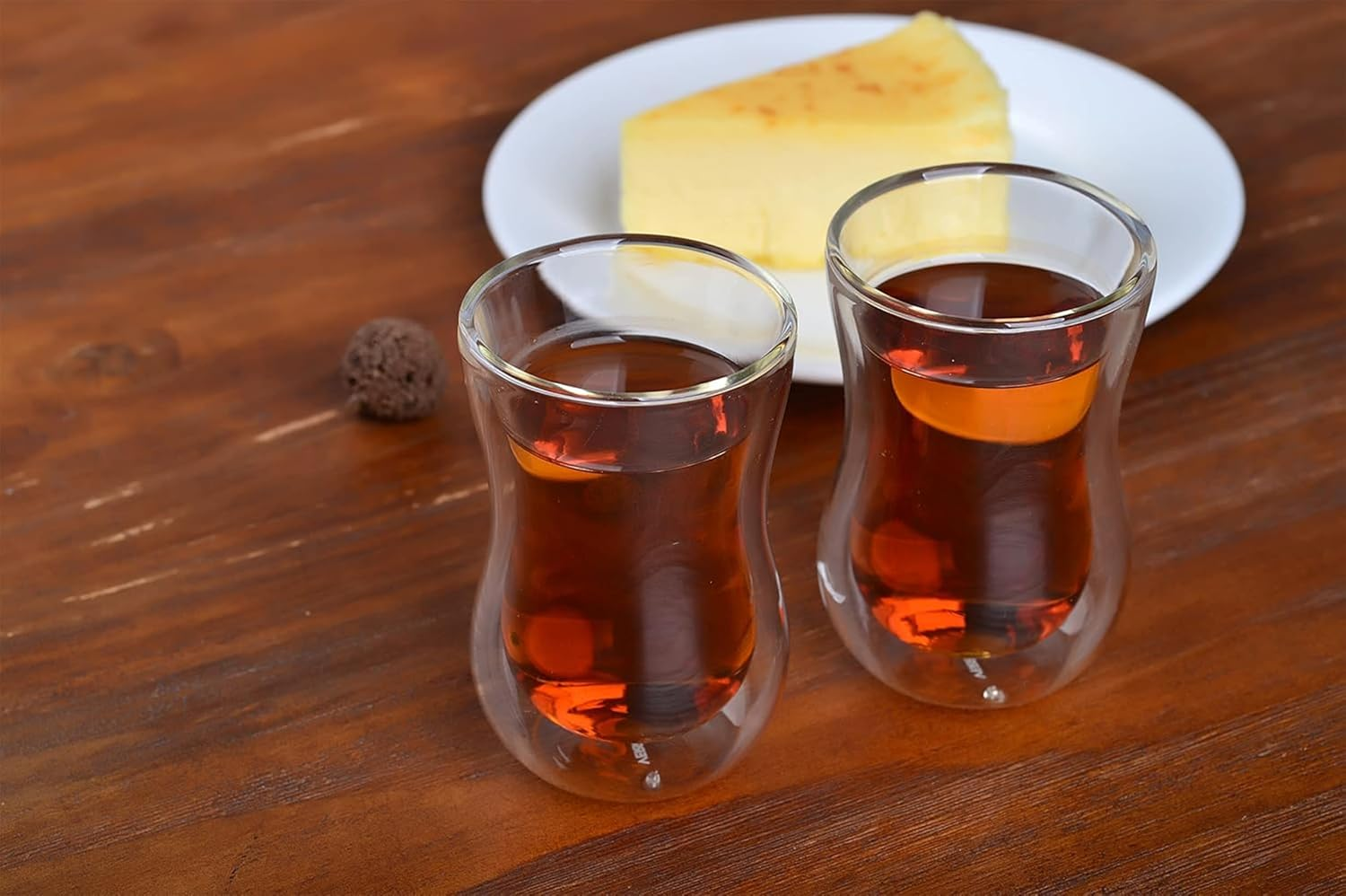 Original Double Wall Turkish Tea Glass Cups 4.25 Oz Set of 2- - Insulated Thermo Glass - Verre Collection image number 5
