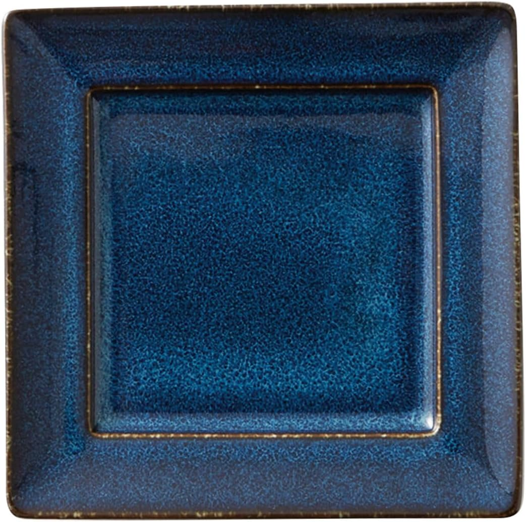 Miyama 82-016-227 Fukayama Mino Ware, Square Plate, Approx. 5.9 Inches (15 Cm), Microwave, Dishwasher Safe, Cardigan, Indigo Blue, Made in Japan image number 6
