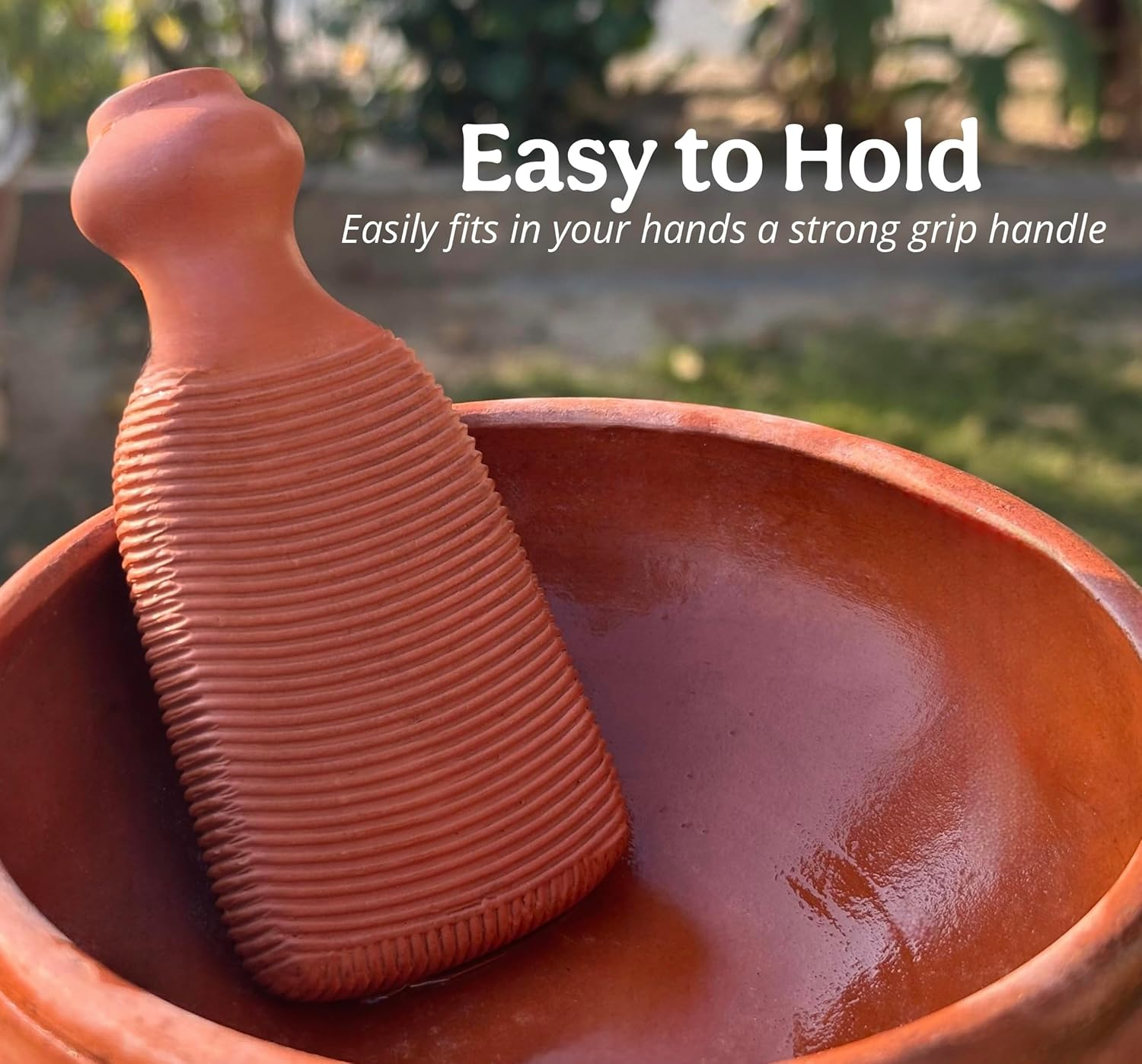 Natural Pumice Stone Made up of Terra Cotta Ancient Indus Valley Foot Scrubber Callus Remover Skin Care Kit for Hand and Dead Skin, Pedicure Tools Foot Exfoliator, Cracked Heels, Body Loofah image number 5