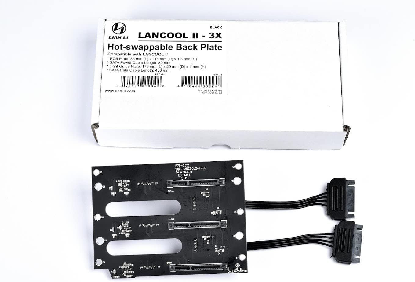 Lian Li LAN2-3X Hot-Swappable Back Plate for LANCOOL II/LANCOOL 2 / LANCOOL Two - LAN2-3X image number 4
