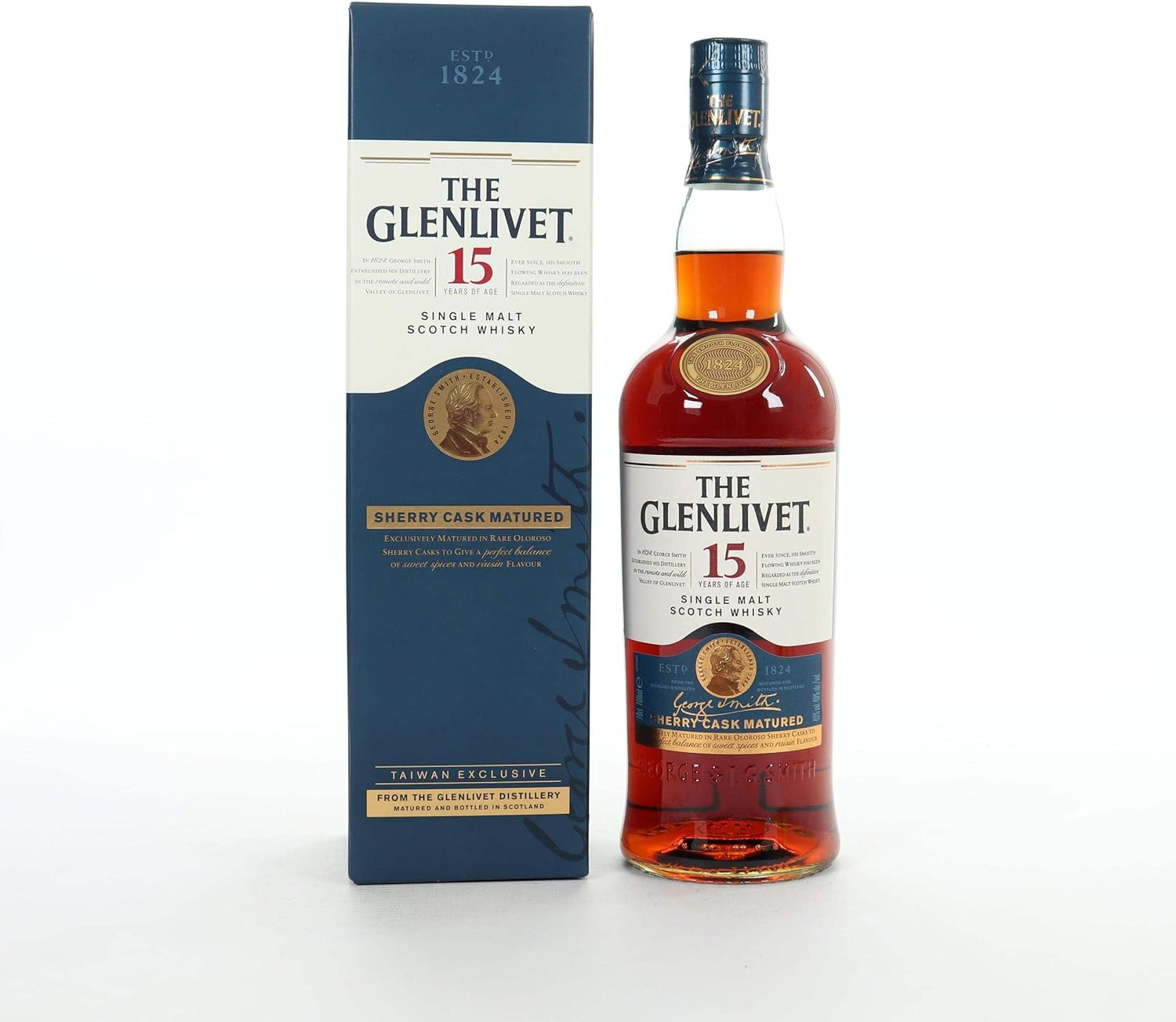 The Glenlivet 15 Year Old Sherry Cask Matured Single Malt 700Ml image number 1