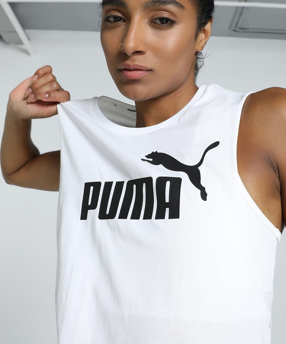 PUMA Women'S Essential Logo Tank Top image number 3