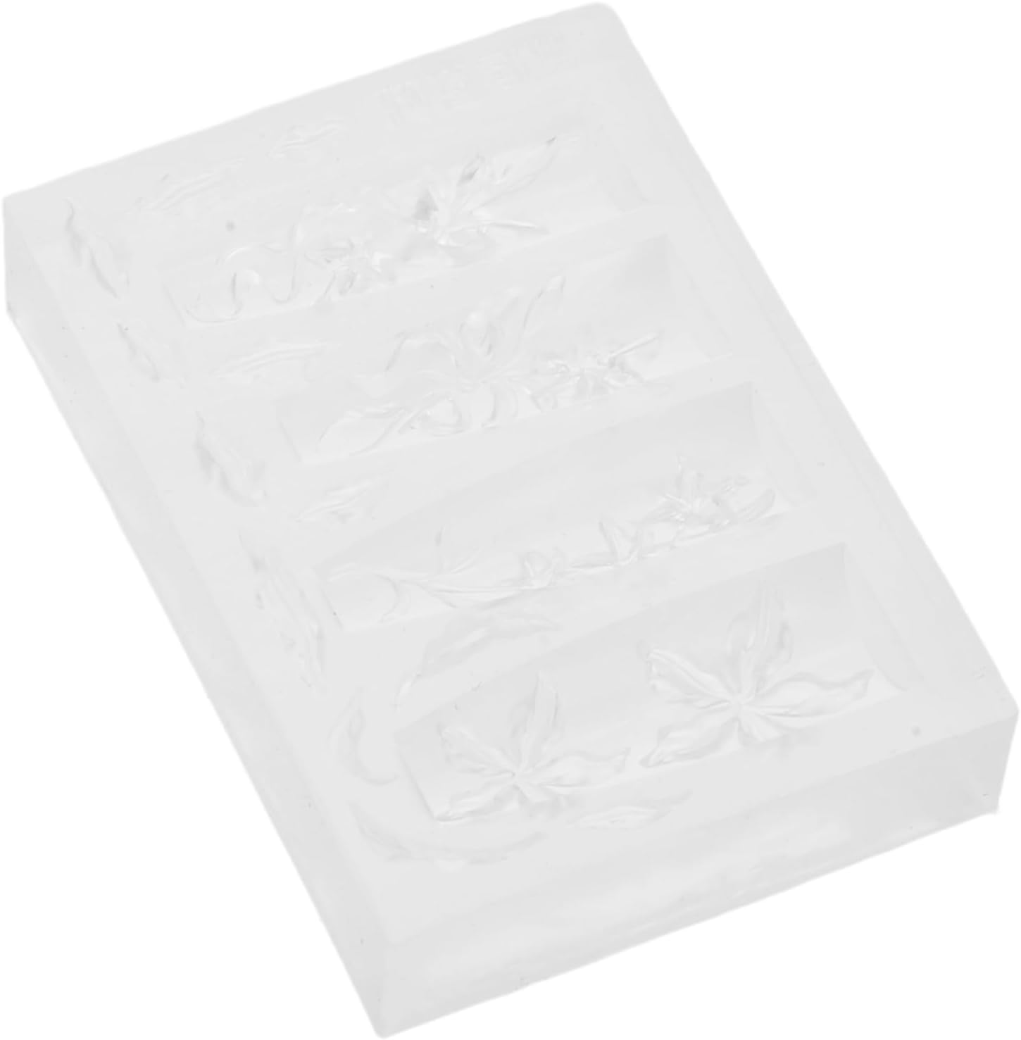 SAFIGLE Lily Flower Silicone Nail Mold for Manicure Art Chinese Style Floral Embossed Nail Sculpting Tool for Salon and Home Use