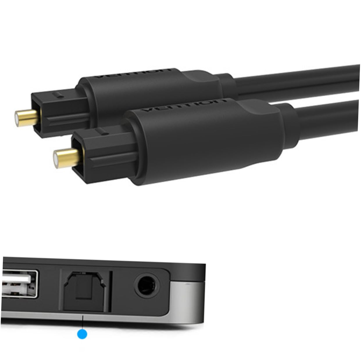 1.5M Audio Cable Digital Speaker Connection Fiber Optic Cord for Home Theater Plated Connectors Low-Loss image number 6