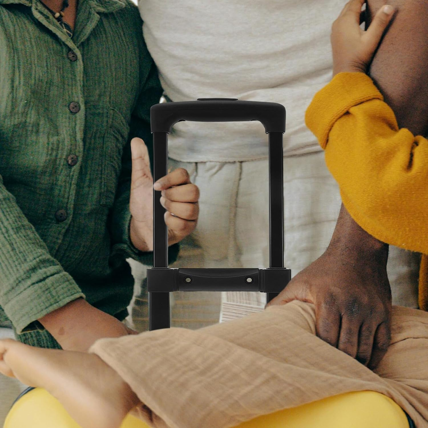 Healeved Telescopic Handle Luggage Replacement Metal Pull Rod Grip Sturdy Extension for Suitcase Trolley Travel Gear Suitcase Repair Accessories image number 4