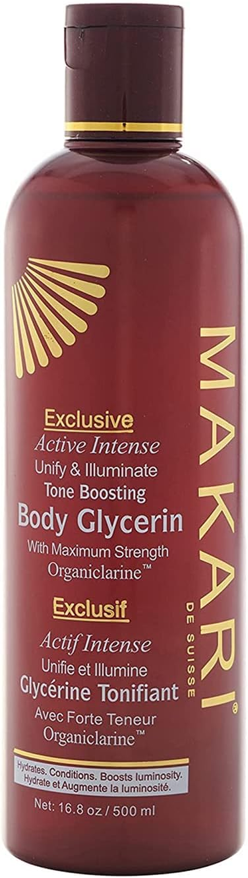Makari Exclusive Tone Boosting Body Glycerin - Glycerin for Skin with Vitamin a and E - Skin Care to Fade Discolorations - Locks in Moisture - 16.8 Oz image number 1