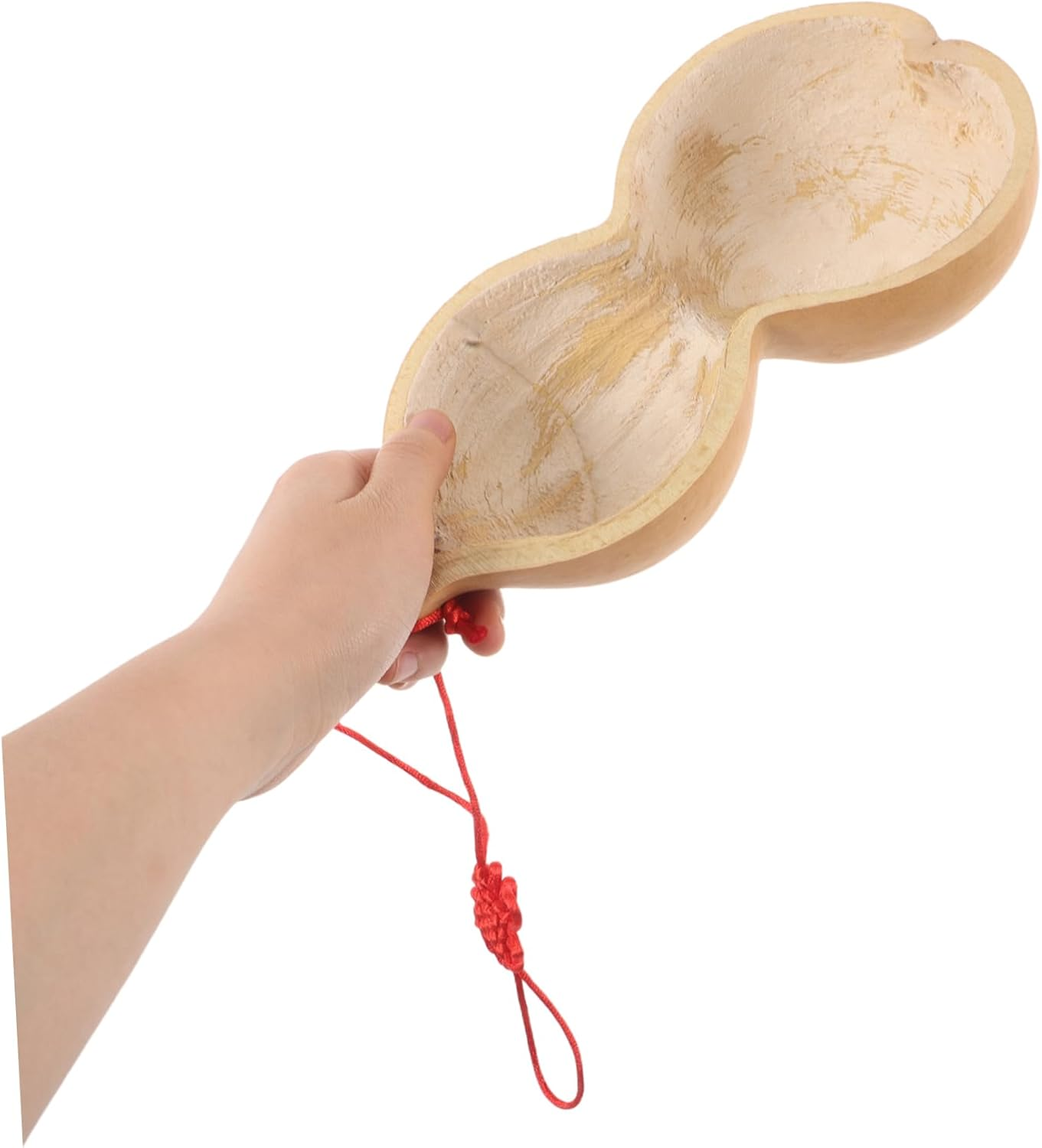 COOLHIYA Natural Gourd Water Scoop Half Gourd Ladle for Bathroom Hair Washing and Kitchen Gardening Water Dipper image number 4