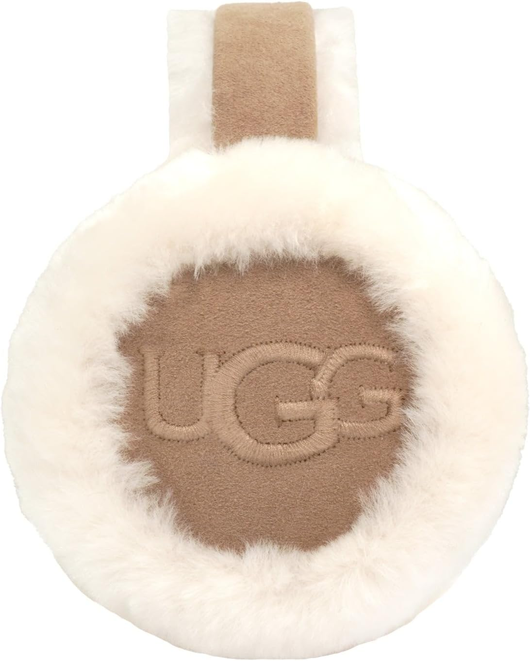UGG EARMUFF UGG Women'S Sheepskin Embroidery Earmuff in Black, O/S, Sand, One Size image number 3