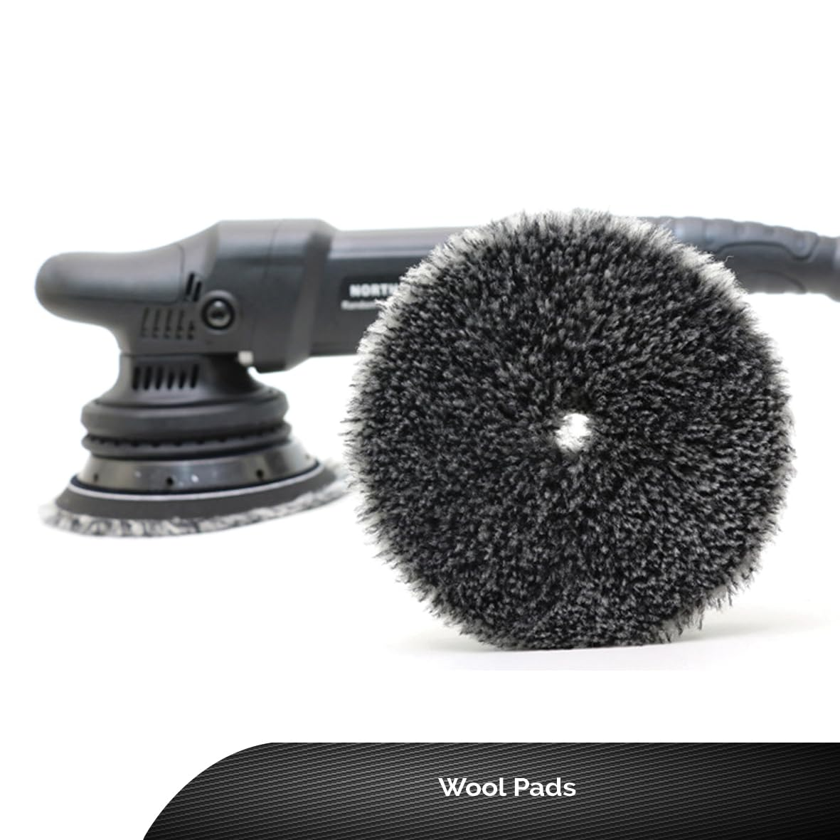 Cobra WRAP TOOLS Wool Pads - Professional Detailing Buffing Pads - Durable, High-Performance Results - Perfect for Cutting, Polishing & Finishing Automotive Surfaces | 5-Inch, Grey image number 2