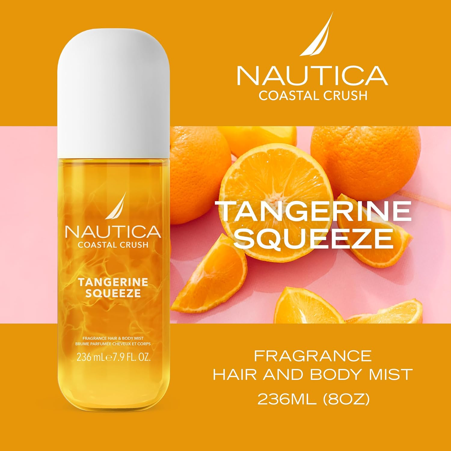 Nautica Coastal Crush Tangerine Squeeze Body Mist, 236Ml image number 5