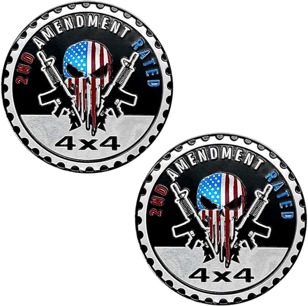 Car Badge Emblem, 4&times;4 Metal Car Exterior Badge Emblem, 3D Metal Auto round Emblem Decals Car Badge Decal Stickers Compatible with Jeep Wrangler Vehicles Suvs Trucks (Dog Rated)