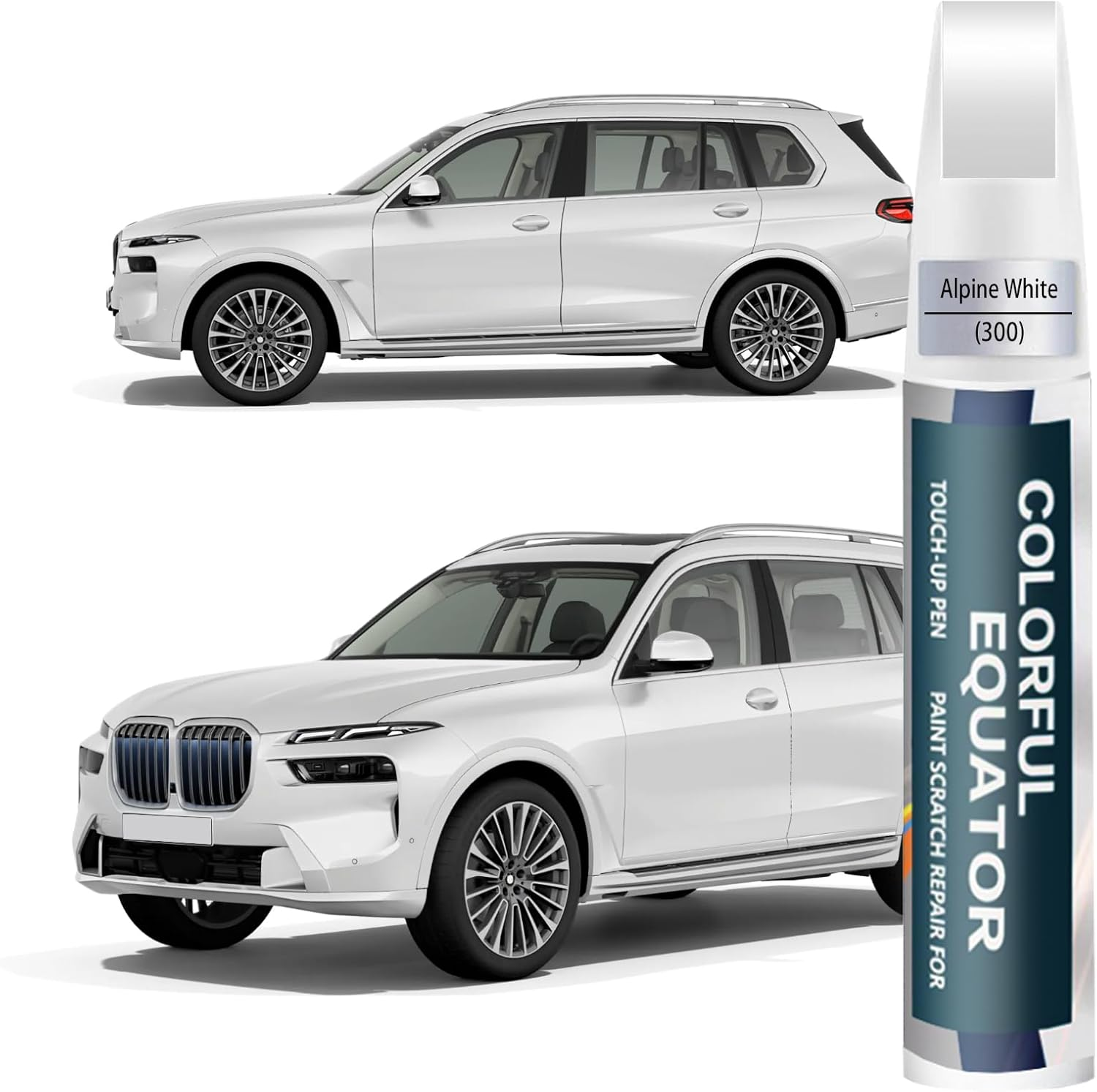 Alpine White(300) Touch up Paint for BMW, Car Paint Pen Scratch Repair Two-In-One Touch up Paint, Premium Car Scratch Remover for Deep Scratches image number 4