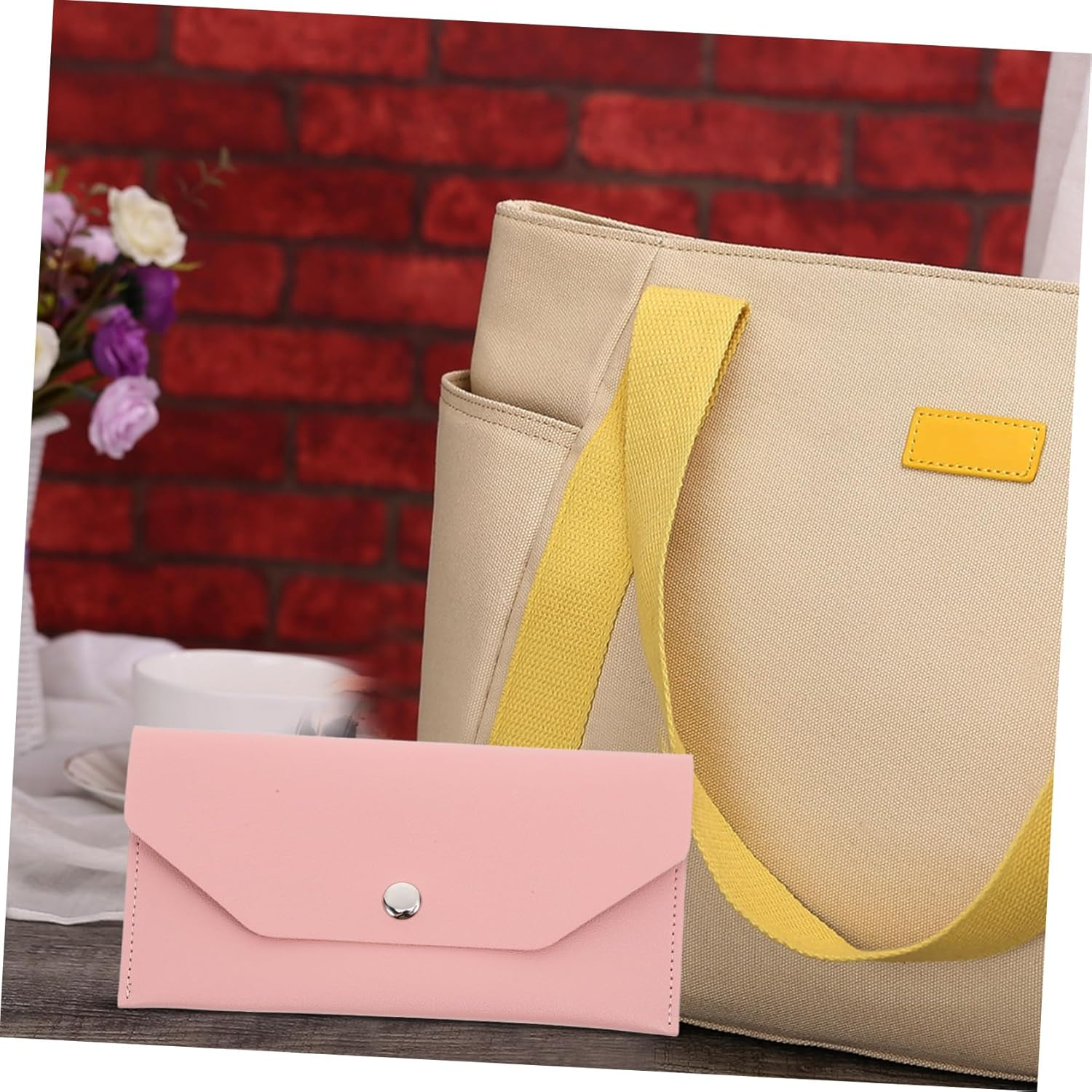 SHOWERORO Passport Holder Multi-Functional Card Organizer Pu Travel Passport Cover Bag - Brown image number 7