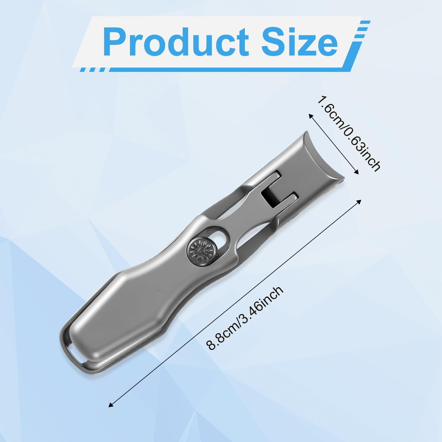 Toe Nail Clippers for Thick Nails, Sharp Nail Clippers Wide Mouth Toenail Clippers Seniors Super Sharp Stainless Steel Nail Clippers for Men Women (Silver) image number 3