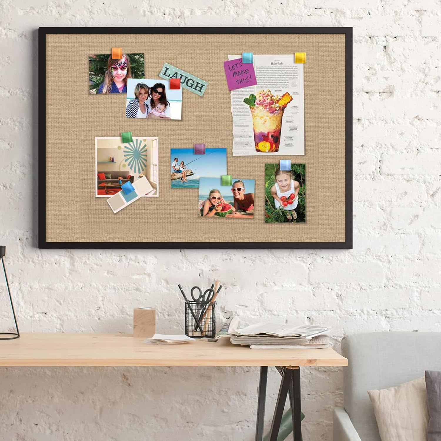 Vuzvuv Acrylic Colorful Square Decorative Push Pins for Bulletin Cork Board,Cute Thumbtacks Small Tile Pins for Home School, Office(30 Pcs) - Gold Heart image number 6