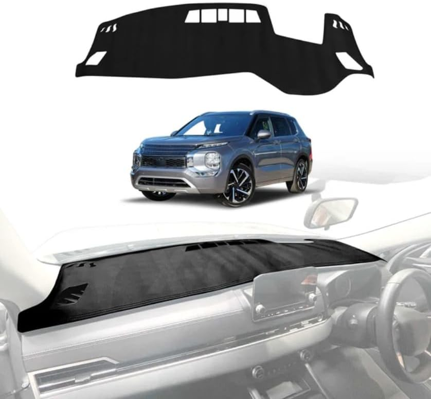 OTTO SHADES Dash Mat for Mitsubishi Outlander with HUD 2021-2025 Luxury Suede Non-Slip Dashboard Cover Pad Interior Accessories image number 1