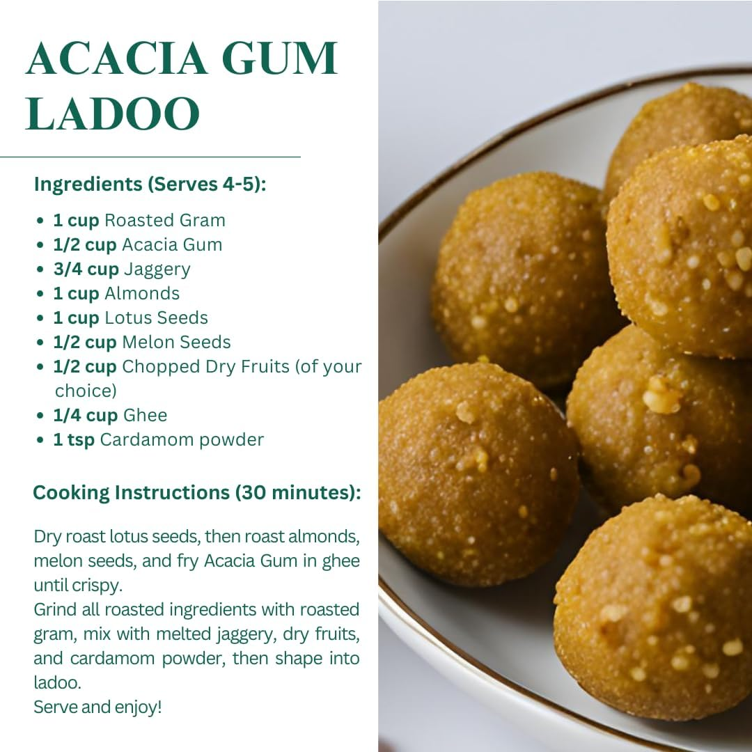 Nutriwish Acacia Gum Dink/Gound, 200G Pouch image number 5