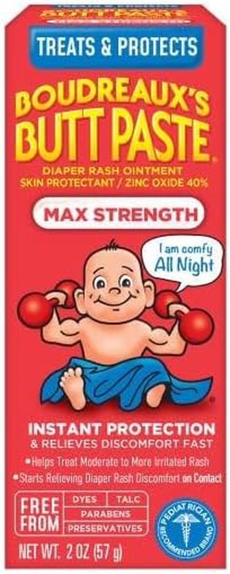 Boudreaux'S Butt Paste Diaper Rash Ointment | Maximum Strength | 2 Oz | Pack of 3 image number 3