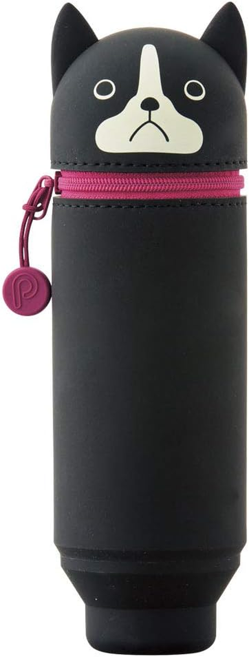 Lihit Lab Punilabo Stand up Pen Case (Pen Holder), 2.4" X 7.8", Penguin (A7712-10)