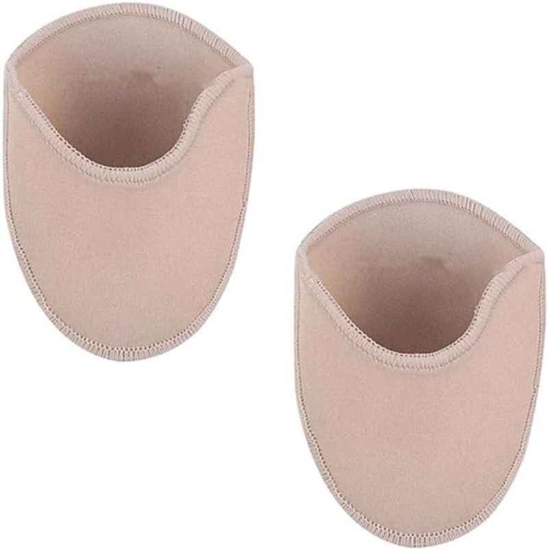 1Pair Ballet Dance Pointe Shoe Socks, Knitted Fabric Toe Cap Cover, Toe Pouches Pad, Relief Forefoot Pain Point Shoes Ballet Slipper (A) image number 5