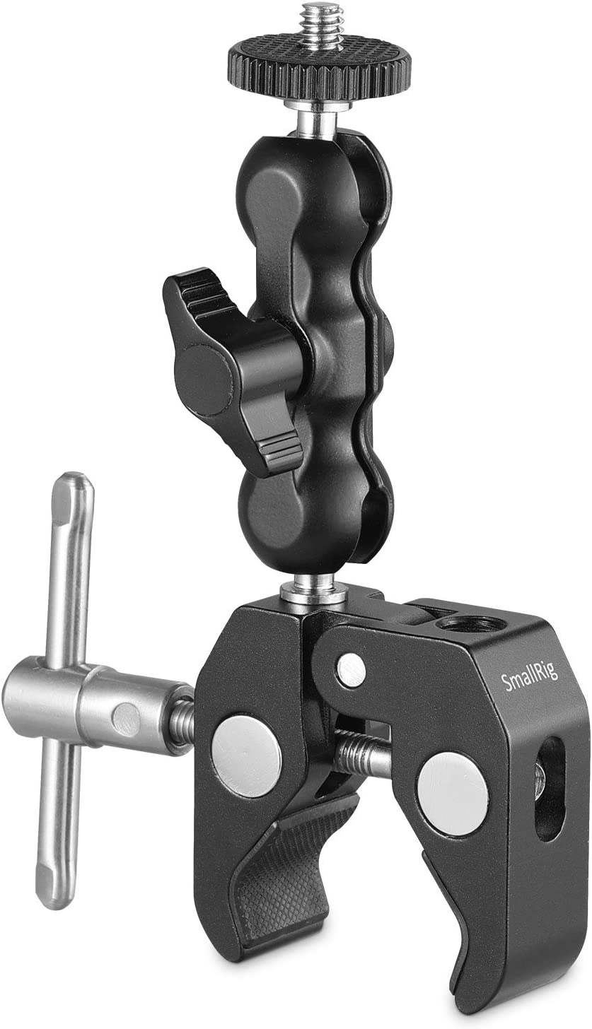 Smallrig Multi-Functional Ballhead Clamp Double Ball Adapter with Bottom Clamp - 2164 image number 1