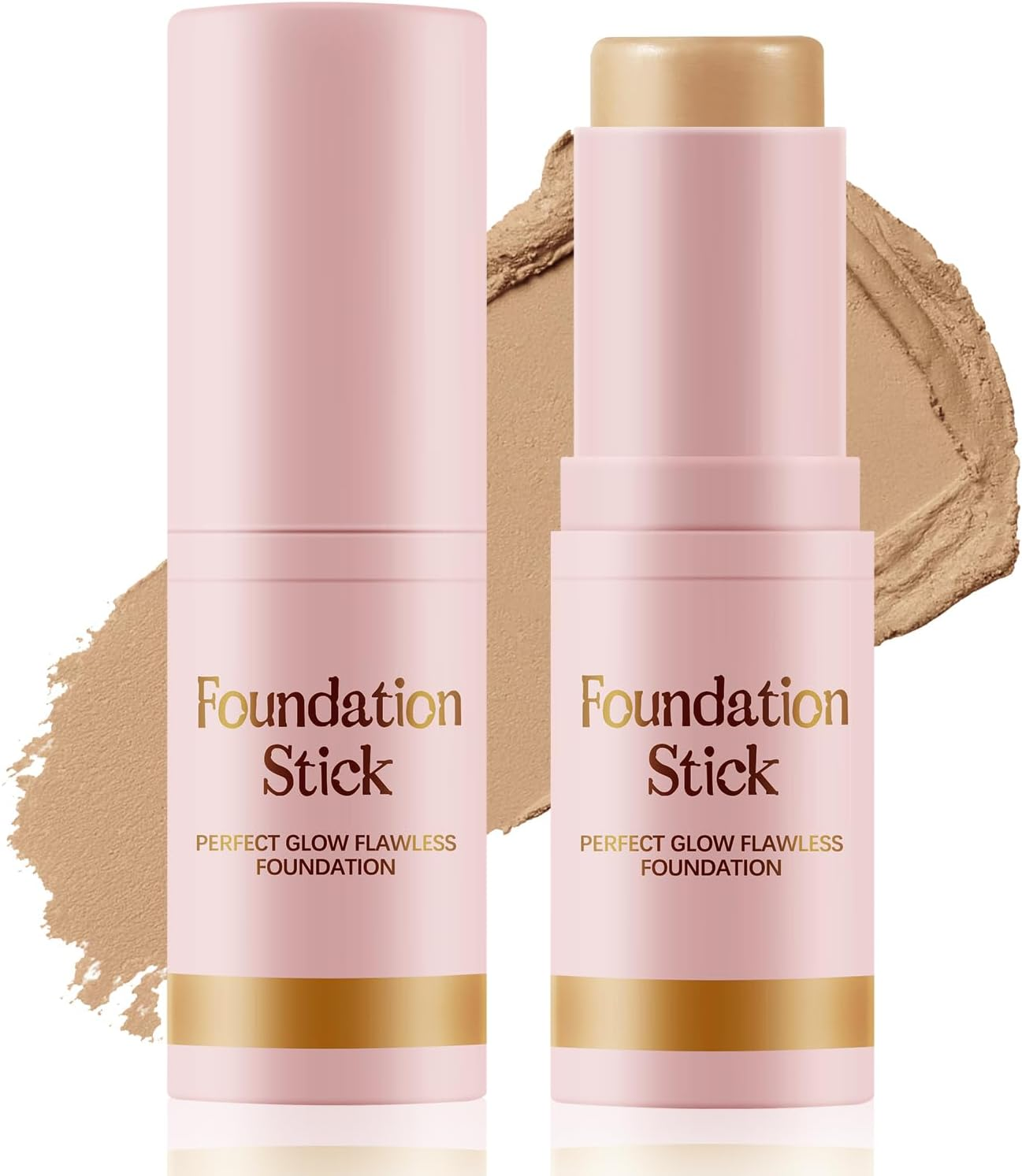 Apooliy Matte Foundation Stick,Long Wear Multi-Use Face Makeup and Contour Stick for Natural,Lightweight,Waterproof