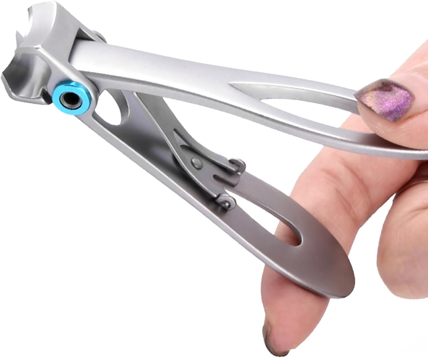 JIEBWCHA Fingernail Trimmer Set,Stainless Steel Fingernail Trimmer for Traveling - Portable Toenail Cutter Kit for Family Friends Daughter Men Wife Teens Youth Husband Women Girls - Silver image number 4