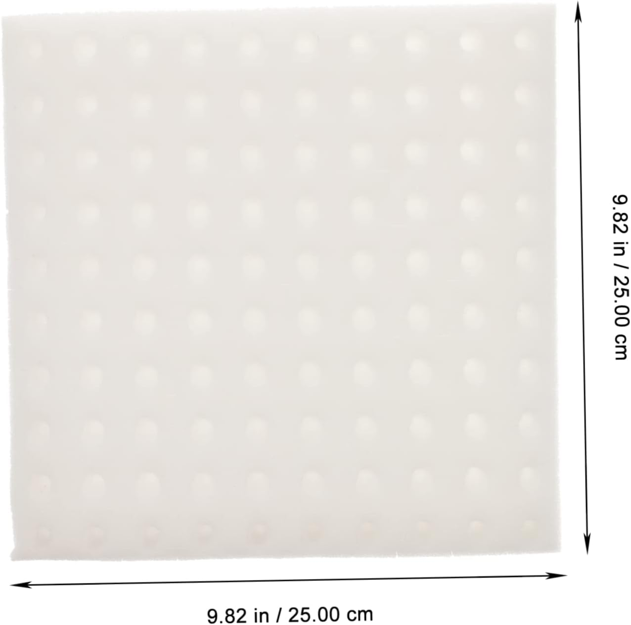 FONDOTIN Hydroponic Sponge Seedling Blocks for Soilless Cultivation, 3 Sheets with 300 White Moisturized Cubes, Vegetable Planting Tray for Balcony and Indoor Gardening image number 3