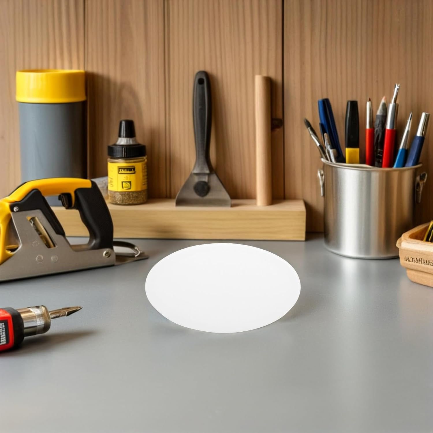 Veemoon Diffuser: Circular Acrylic Light Cover 39.5Cm/15.52" Diameter - White Lighting Panel - DIY Replacement Lampshades for Led Fixtures image number 5