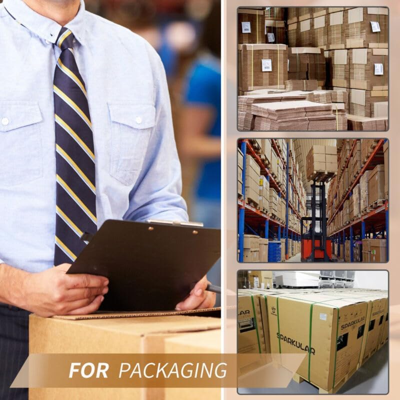 Pallet Banding Packaging Strapping Straps Kit, Tensioner Tool Sealer Strapping Heavy Duty PET/PP Banding Machine Package Tool with 100M Packing Belt & 50Pcs Strapping Buckles Kits for Strap Width 1/2" image number 1