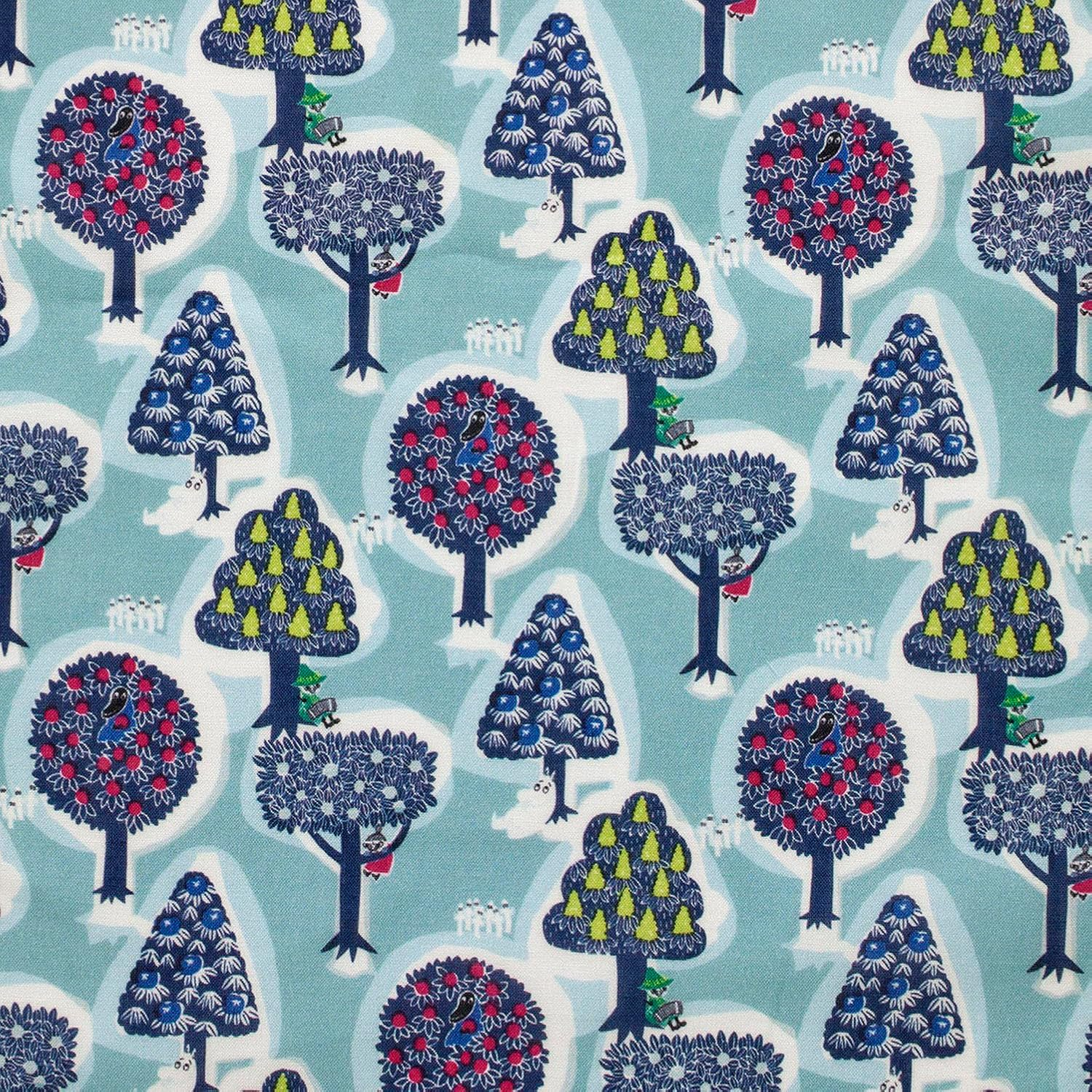 Quarter Report (Moomin) Moomin Basic Pouch Forest Various Cloud Approx. W 5.9 X H 4.1 X D 1.8 Inches (15 X 10.5 X 4.5 Cm) Cosmetics Cosmetic Pouch Women'S (Zippered) [Made in Japan] image number 2