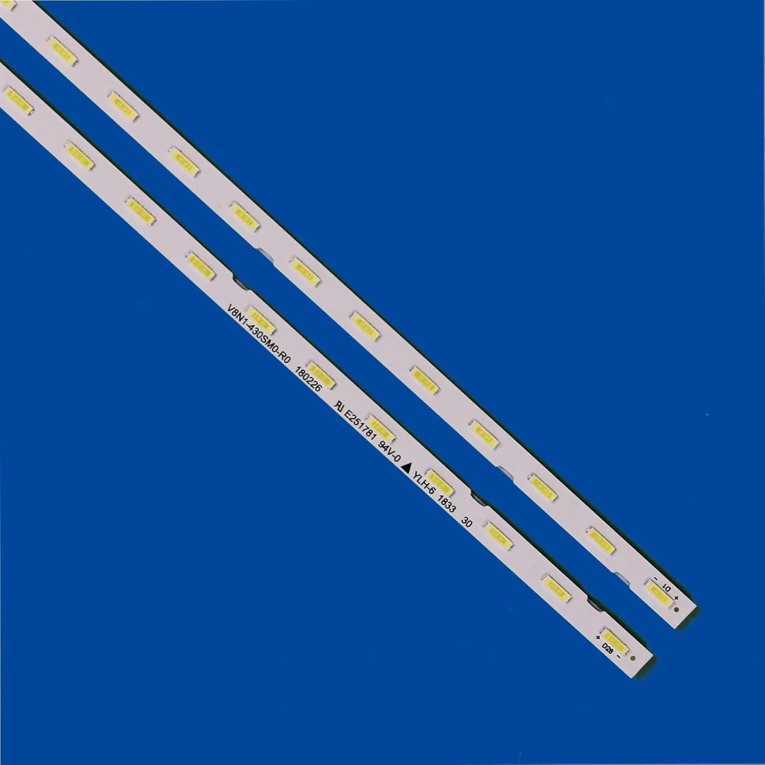 LED Backlight Strips Compatible with UE43RU7172U UE43NU7475 UE43NU7445 UE43NU7400 UE43RU7100 V8N1-430SM0-R0 BN96-45954A UE43NU7125K 462Mm 6V