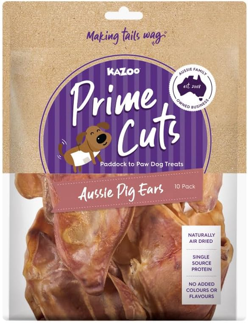 Kazoo Prime Cuts Aussie Pig Ears - 10Pk
