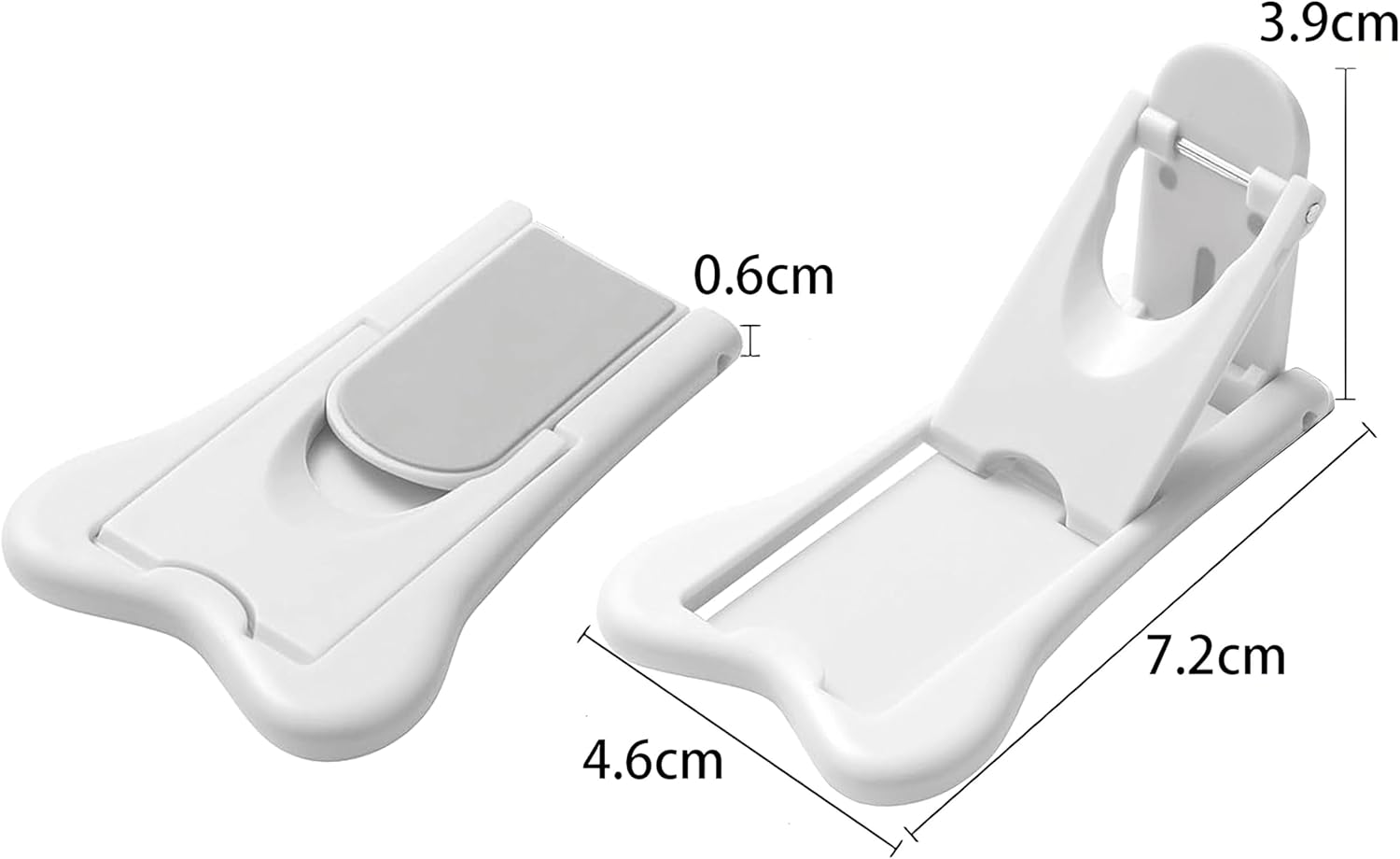 Sliding Door Lock for Safety, 4 Pack No Drill Adhesive Security Latches for Sliding Glass Doors Cabinets and Windows image number 4