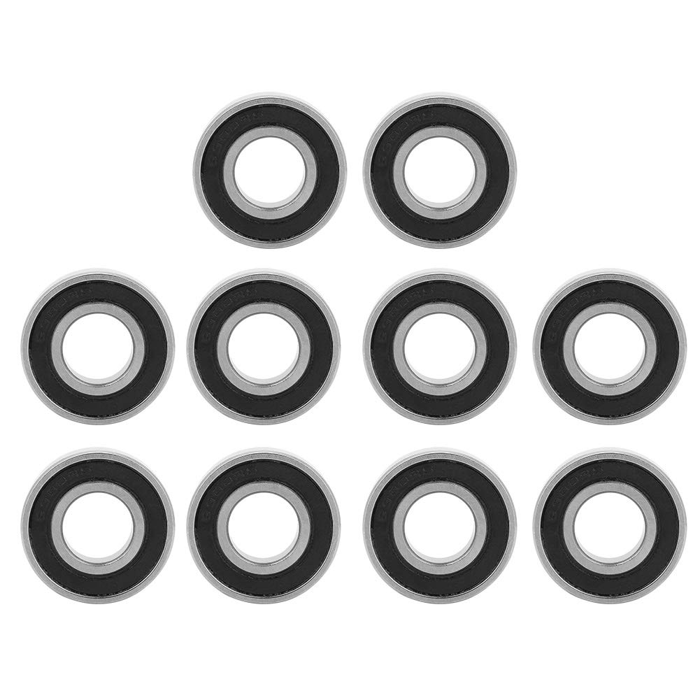 Jectse 6900-2RS Rubber Sealed Deep Groove Ball Bearings for Small Hobby Projects 10Mm*22Mm*6Mm, 10Pcs Metal Bearings for DIY Enthusiasts image number 3