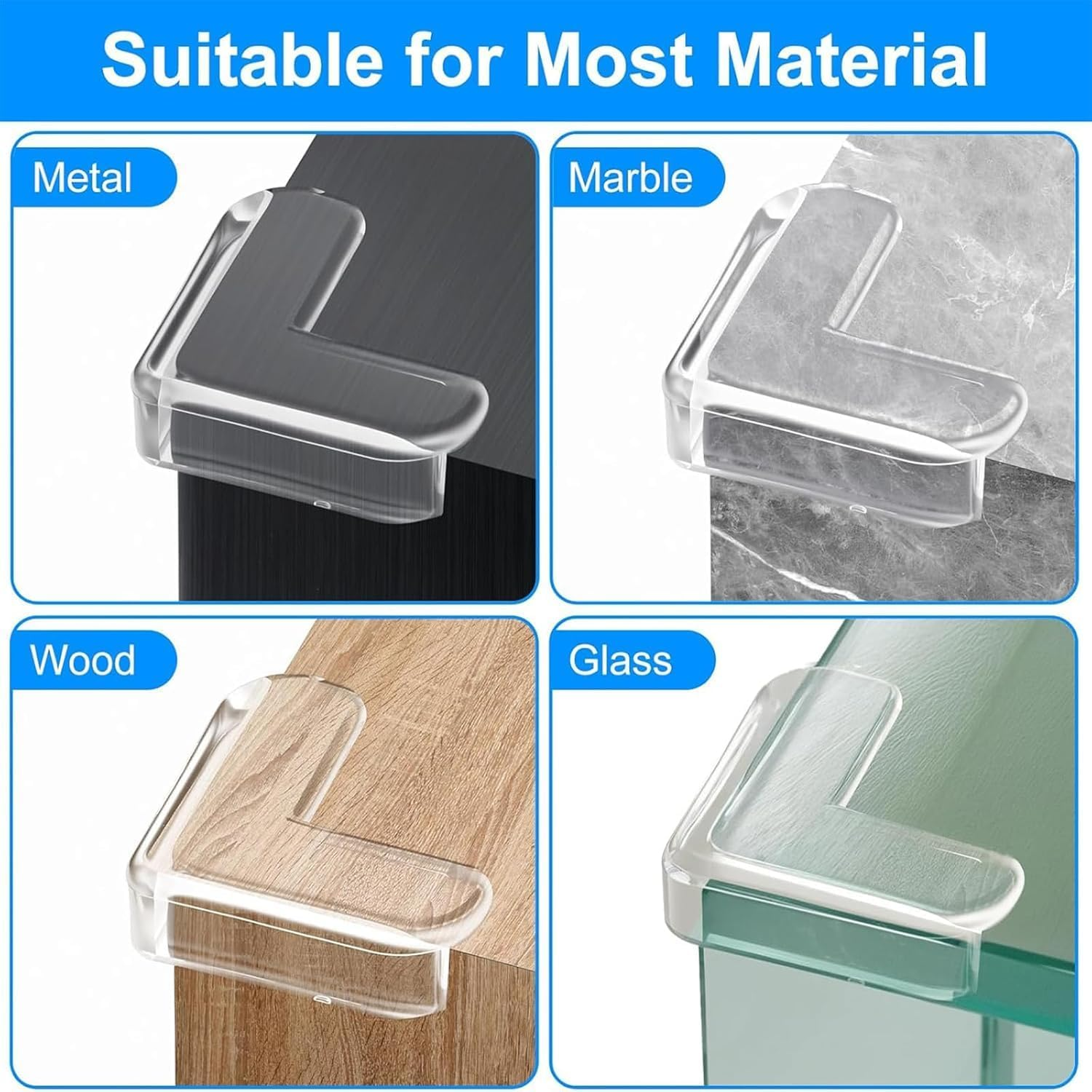 30 Pcs Corner Protector Baby, Clear Table Guard, Protectors for Baby Guards Furniture, Safety L Sharp Cushion Padding image number 1