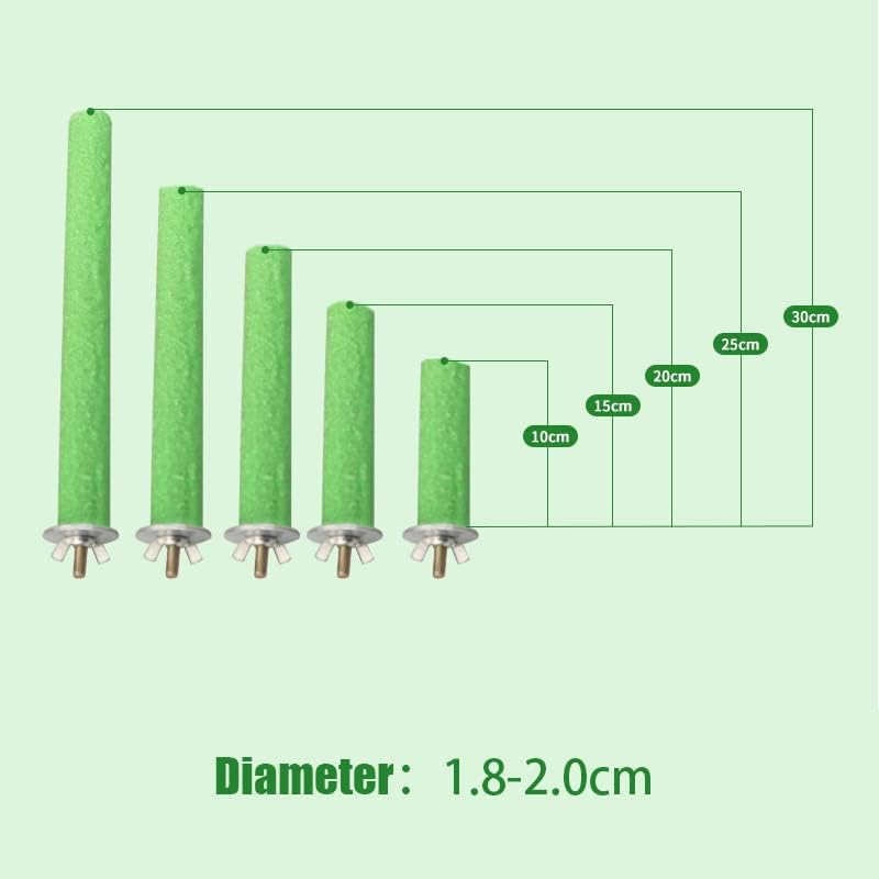 5 Sizes Colorful Pet Bird Cage Perches Stand Platform Chew Toy for Parrot Bites, Durable Emery Pet Bird Cage Accessories image number 6