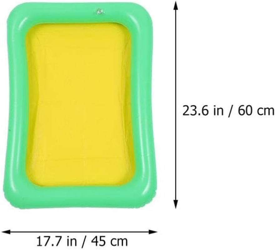 Totority 6Pcs Inflatable Ice Serving Bars Food Drink Holder for Pool Party Inflatable Cooler Tray Ice Serving Trays Random Color image number 2