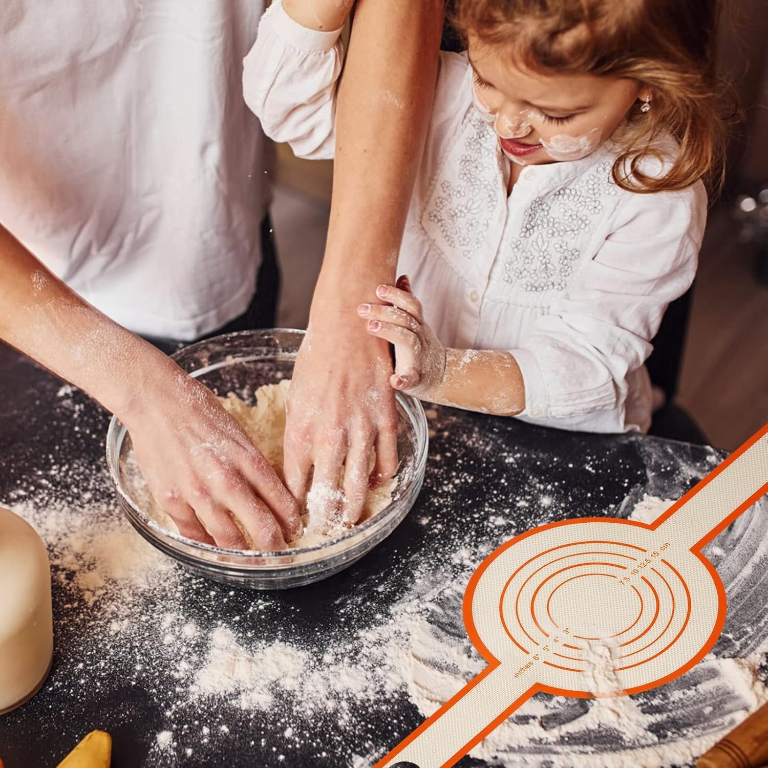 THJOPOKEEL 2 PCS Silicone Bread Sling for Dutch Oven, Heat Resistant Non-Stick & Easy Clean Reusable Silicone Bread Baking Mat with Long Handles for Transferable Dough image number 1