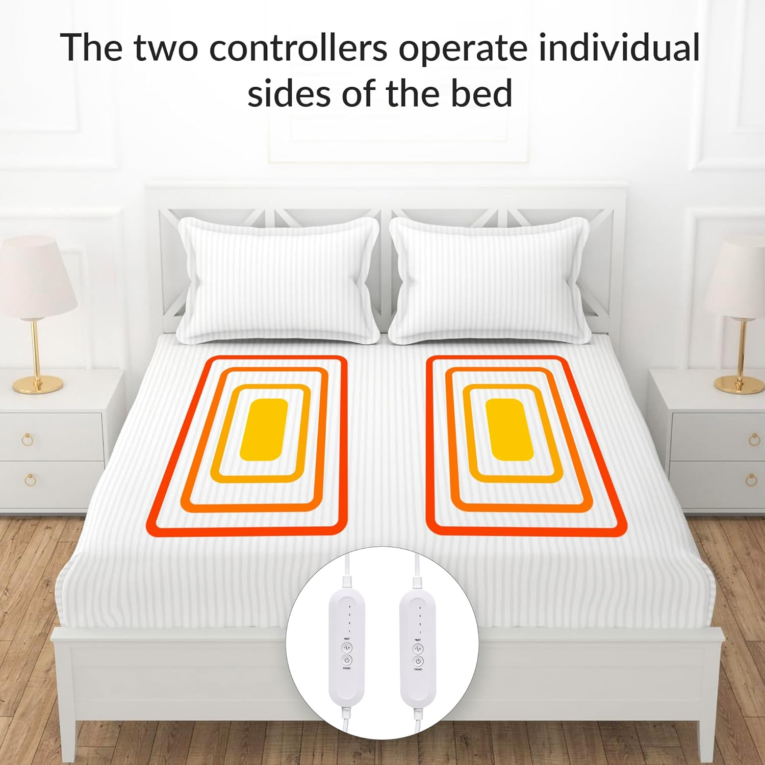 Goldair Queen Fitted Electric Blanket with Skirt image number 4