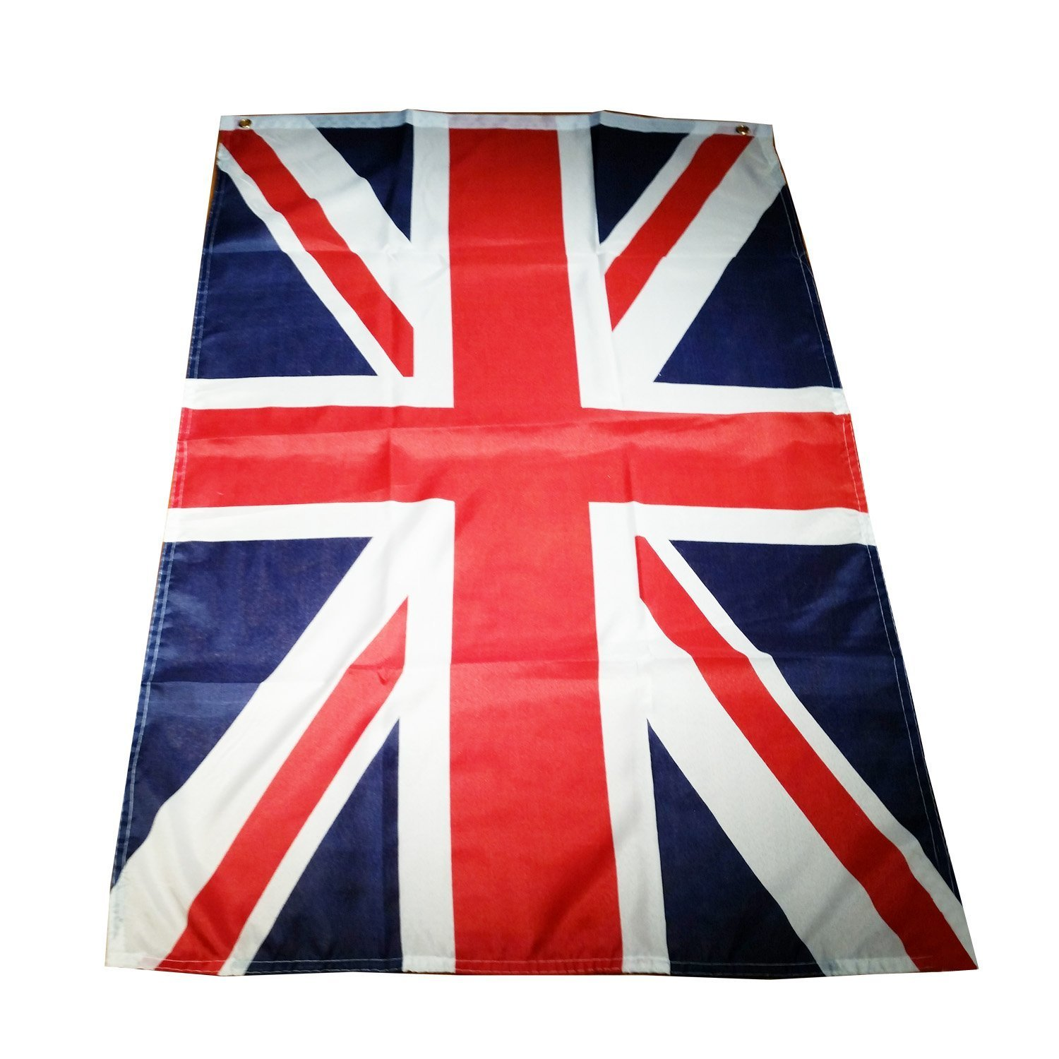 Union Jack 5 by 3 Feet (Approximately 150 by 90 Centimetres) - for Outdoor or Indoor Use/With Eyelets/British Flag Souvenir image number 1