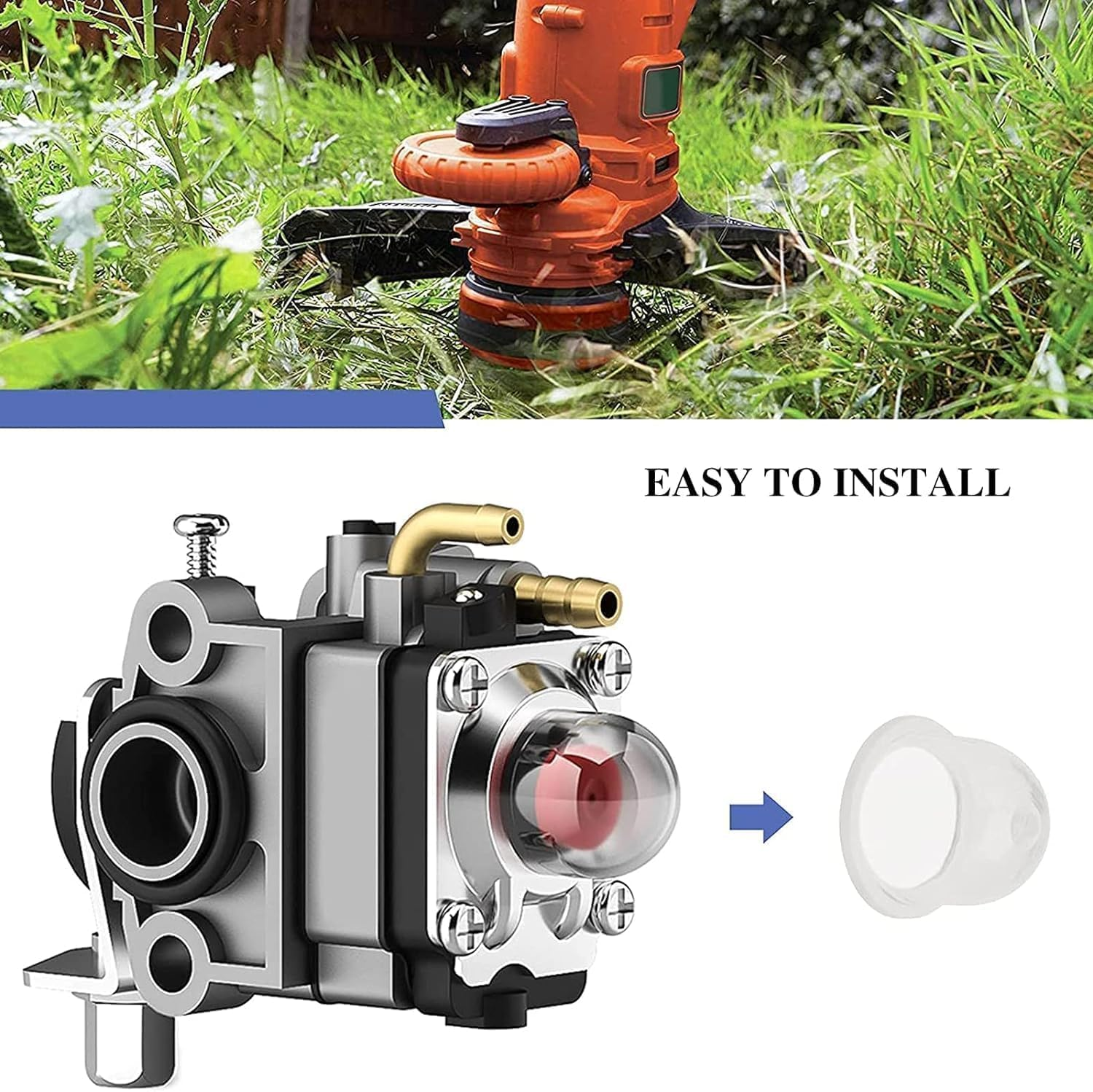 Xinghonyac 20 Pcs Primer Bulbs, Fuel Primer Bulb Pump 19Mm & 22Mm Transparent Carburetor Oil Cup, Replacement Primer Bulbs for Chainsaws, Trimmer, Blowers Cutter Lawn Mower