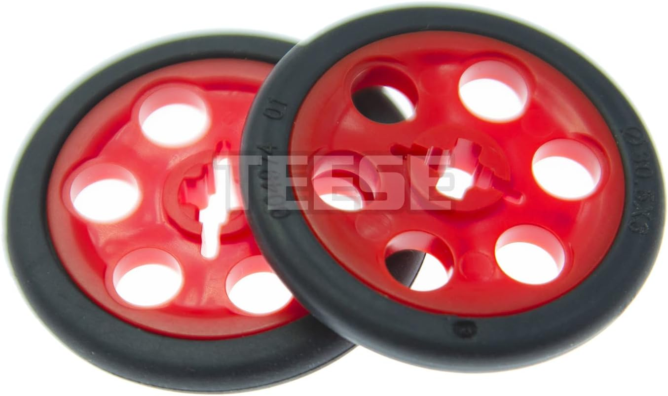 TEESE 116Pcs Gears-Axles-Pins-Connectors-Wheels-Differential-Tires-Chain-Steering-Wheel-String-Reel-Hook, Compatible with Technic-Parts, for Stem-Moc-Ev3-Project-Track-Car-Bulk-Blocks (Random Color) image number 2