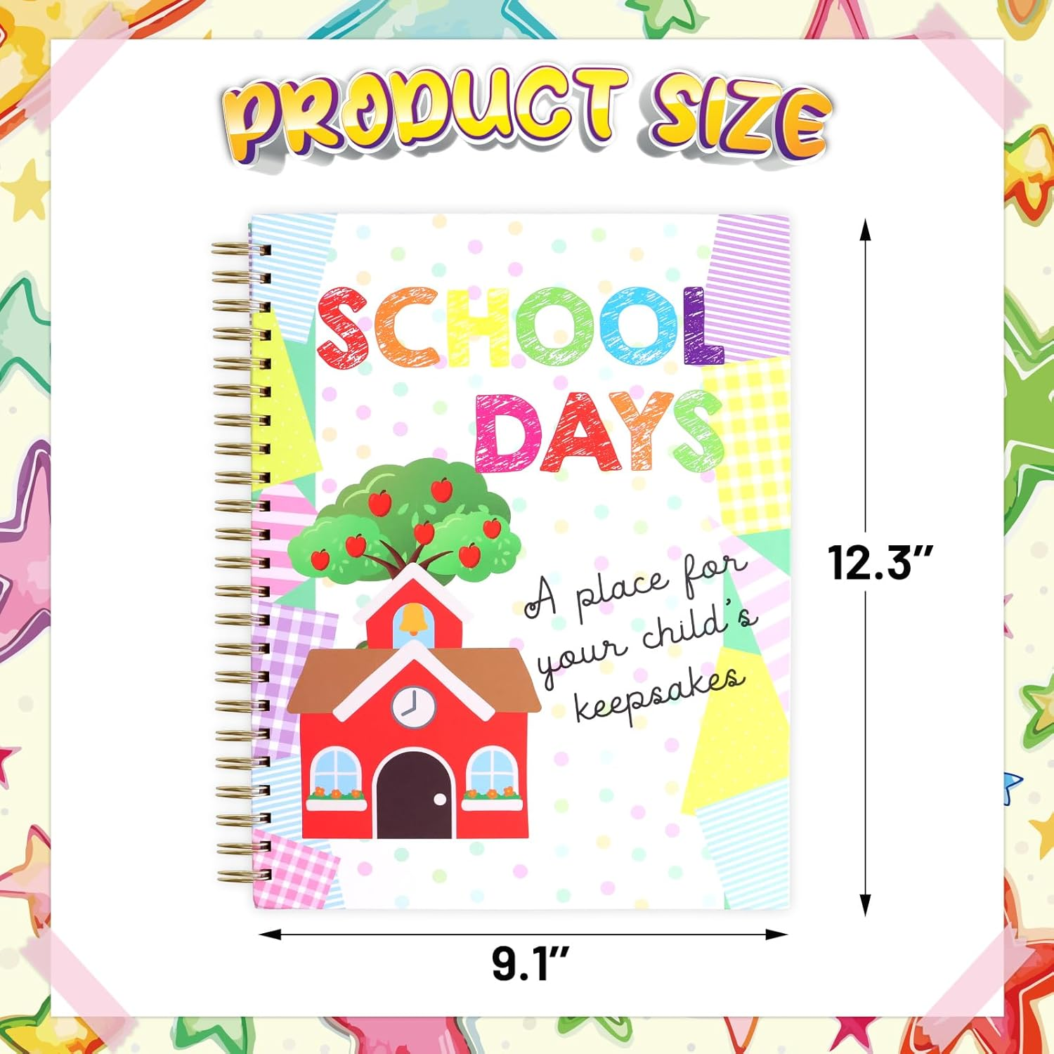 School Memory Book Hardcover Album Scrapbook Keepsake from Preschool through 12Th Grade with 14 Pockets School Photo Pictures Storage Graduation Gifts image number 6