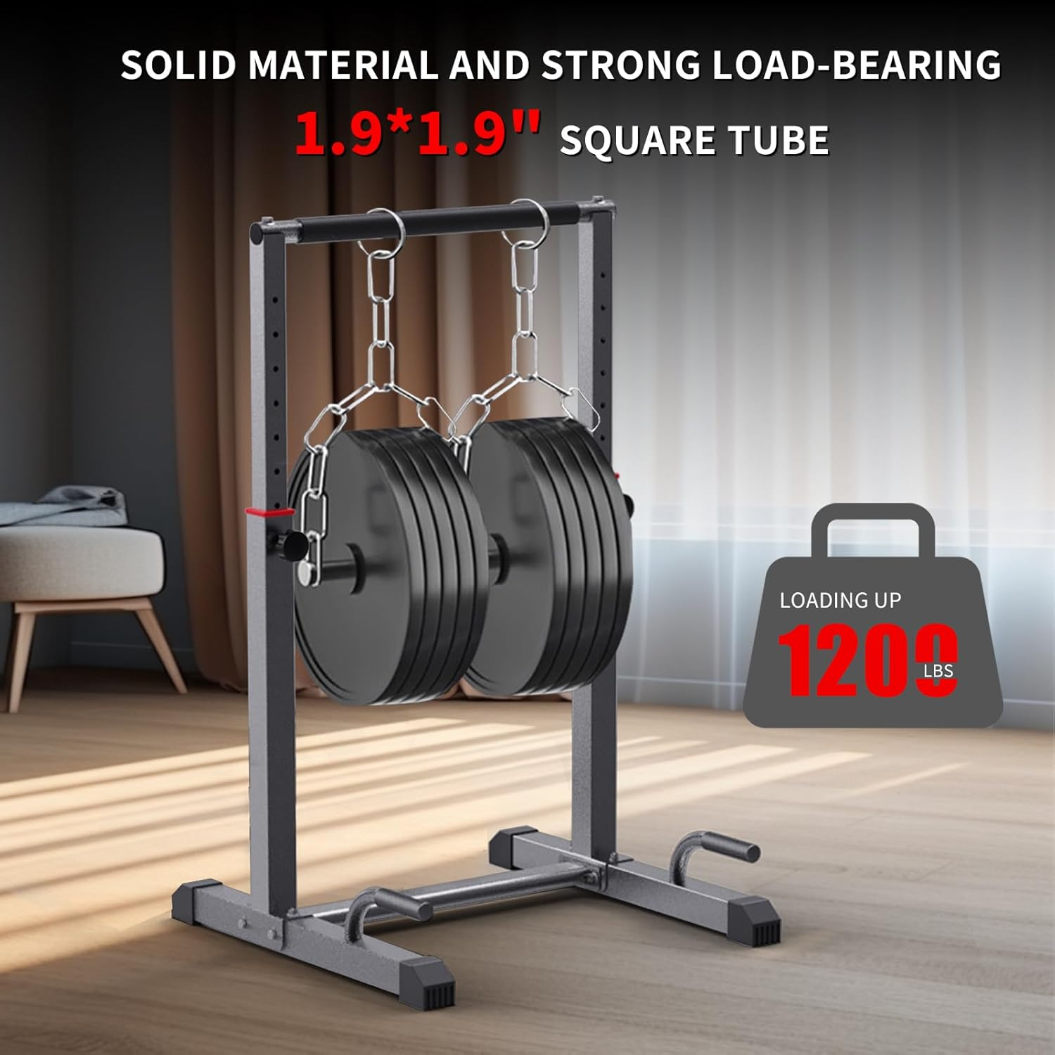 K Kingkang Dip Bar Station Set, 9 Level Adjustable, 1200Lbs Heave Duty Dip Station for Full Body Workout Fitness,Functional Parallettes Bars image number 5