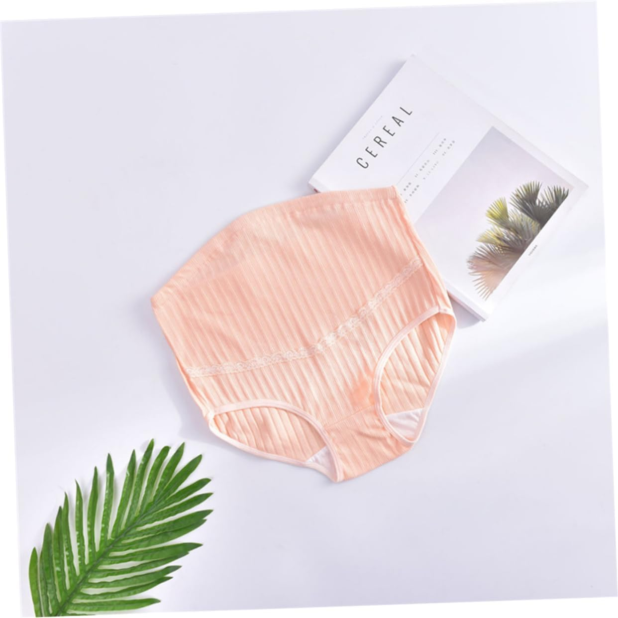 Maternity Panties High Waist Cotton Underwear with Splice Stomach Lift Adjustable Fit for Pregnant Women Breathable Stretchy Comfort image number 5