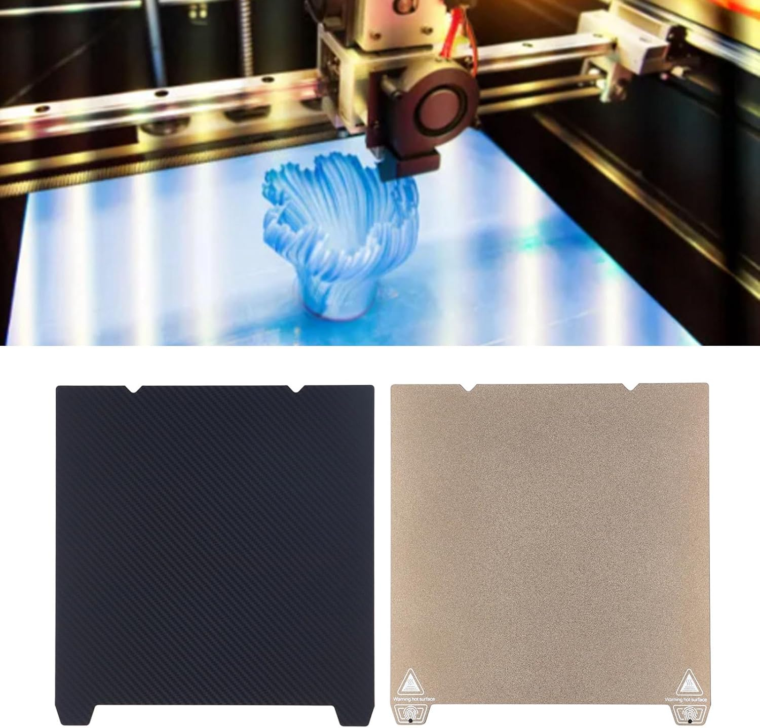 3D Printer Build Plate, Double Sided PEI Coating PET Carbon Fiber Print Bed, 235X235Mm 3D Printing Platform for Ender 3 S1, S1 Pro, V3, V3 SE, V3 KE, K1,High Temperature image number 1